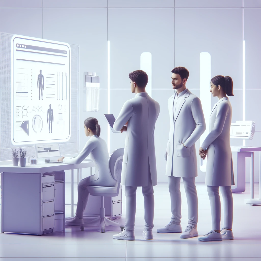 Prosperity Lab's team in the lab creating beautiful work